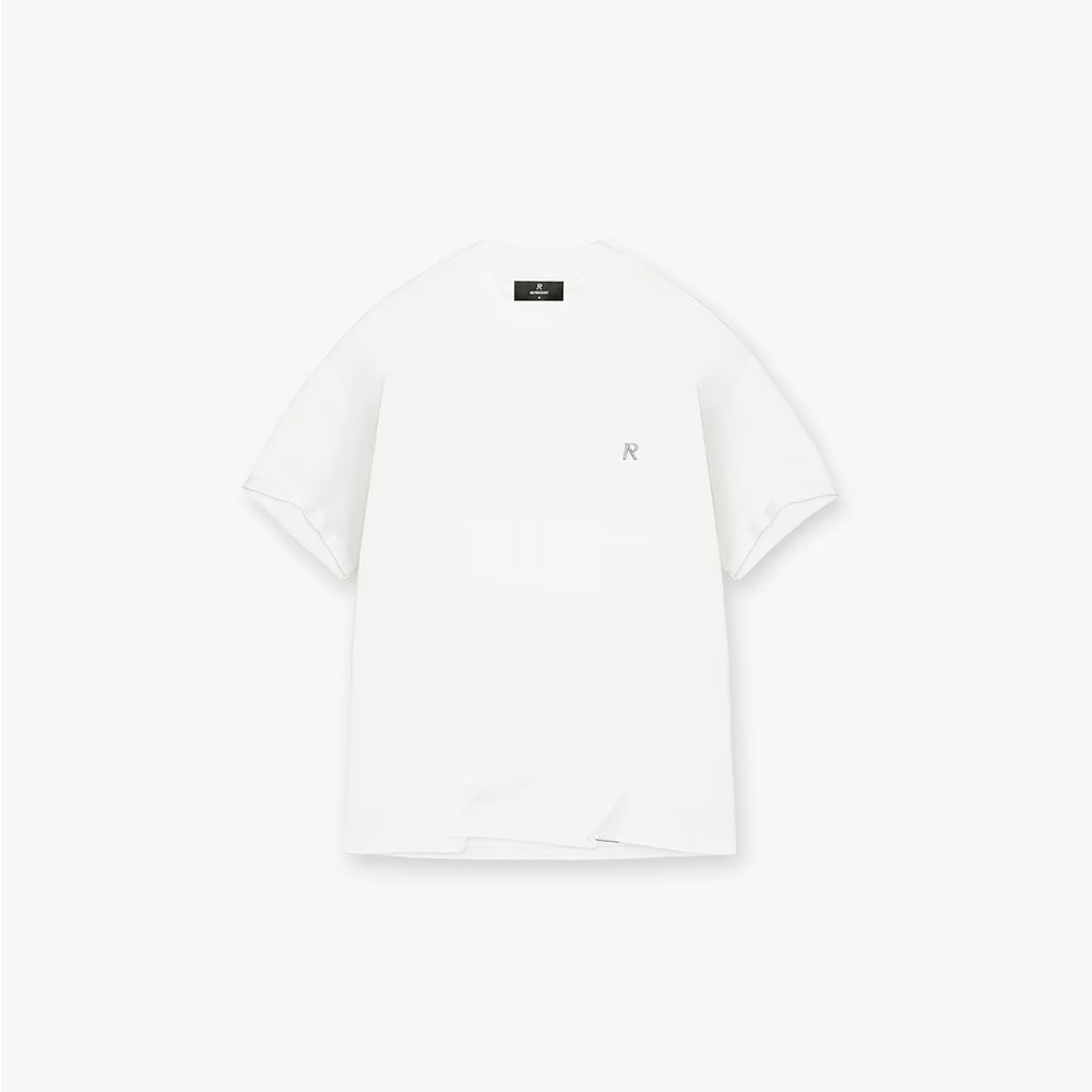 New Represent Metal Initial R T-Shirt - flat white